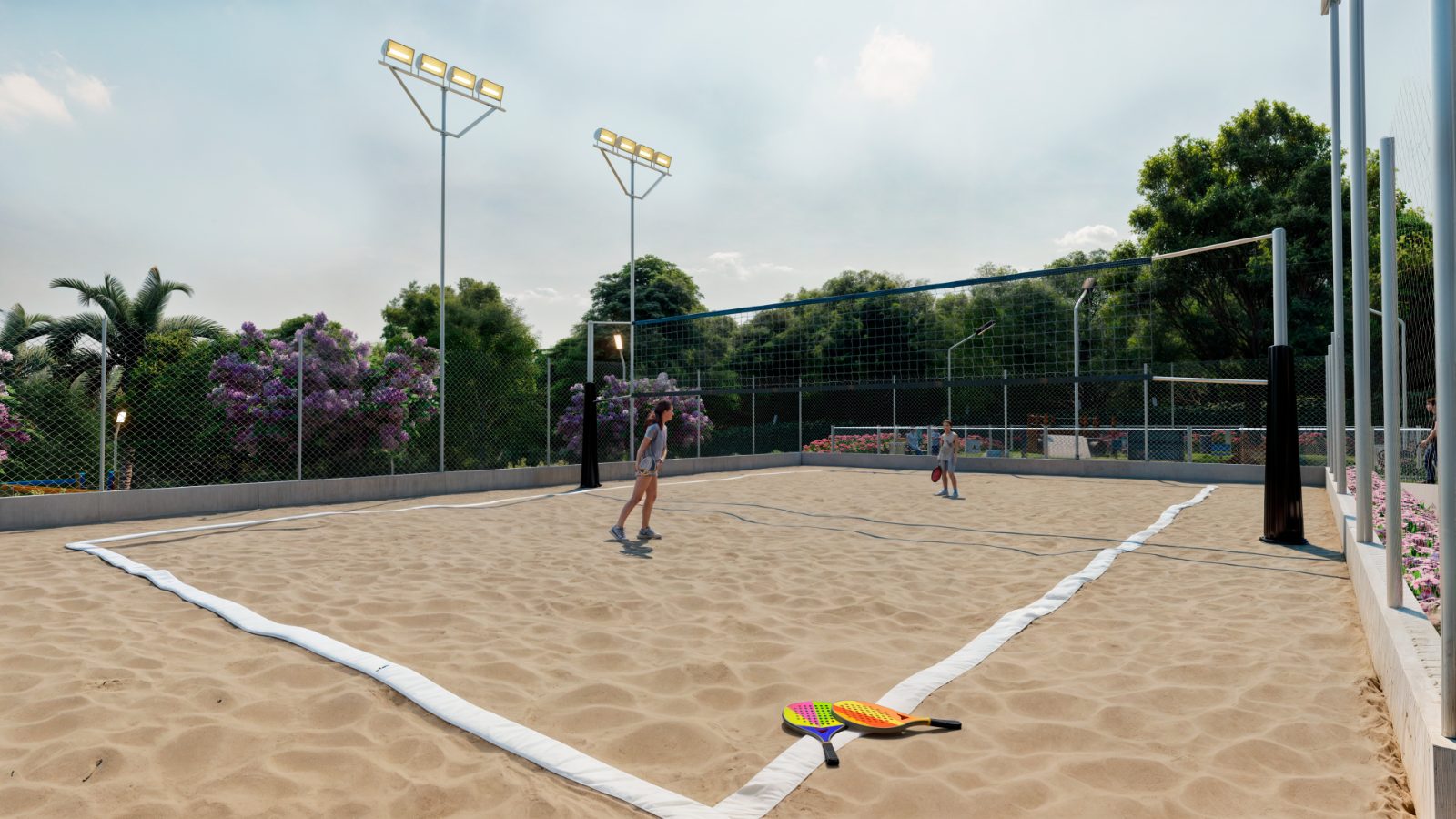 Quadra de beach tênis